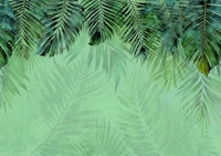 Emerald Green Jungle Vibe behang