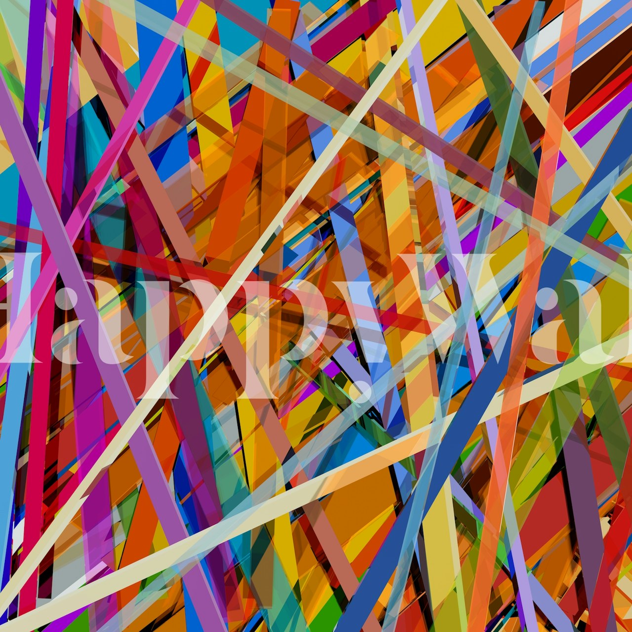 Vibrant Intertwined 3 wallpaper in a room