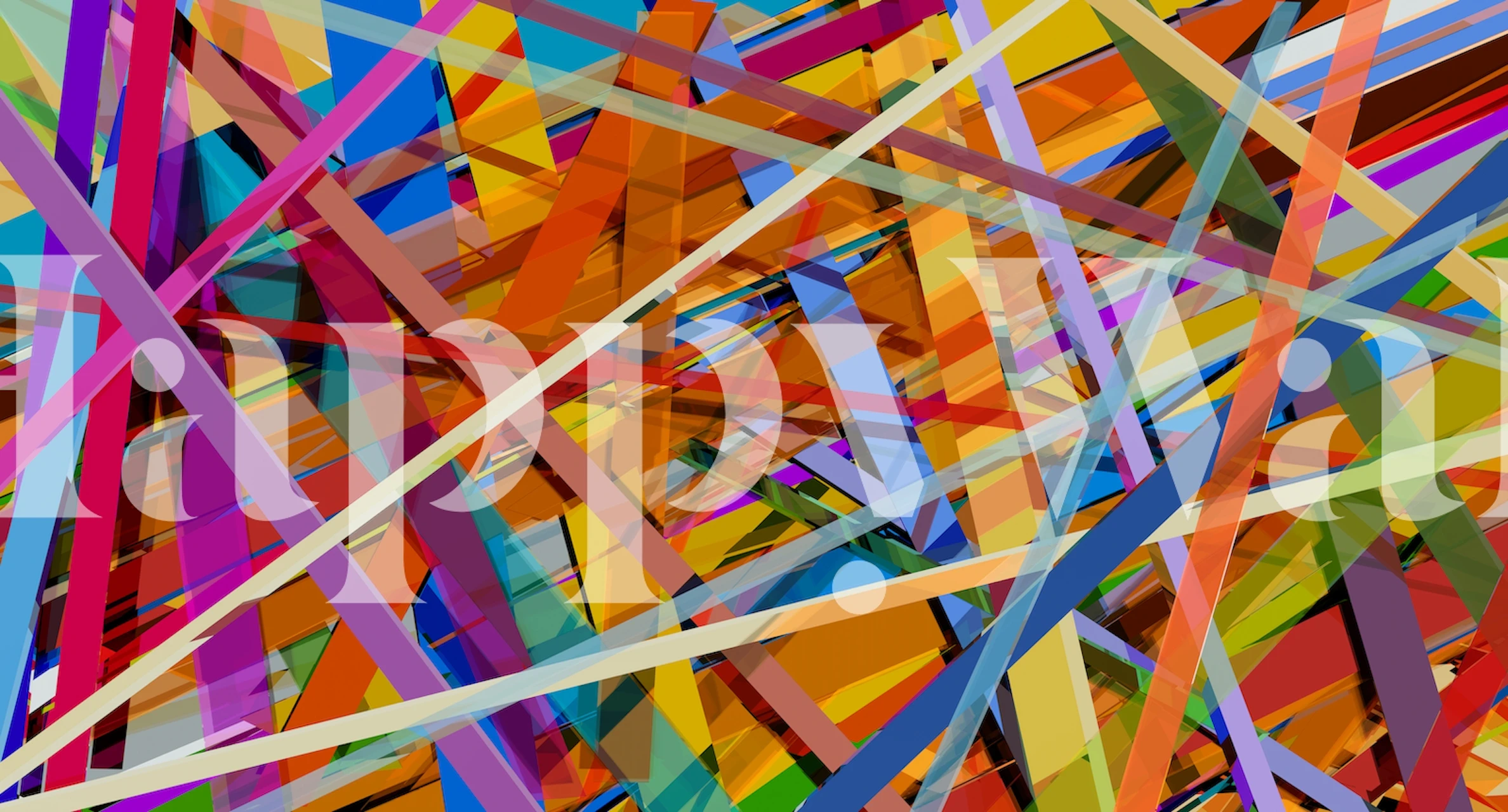 Colorful abstract wallpaper with vibrant lines and shapes