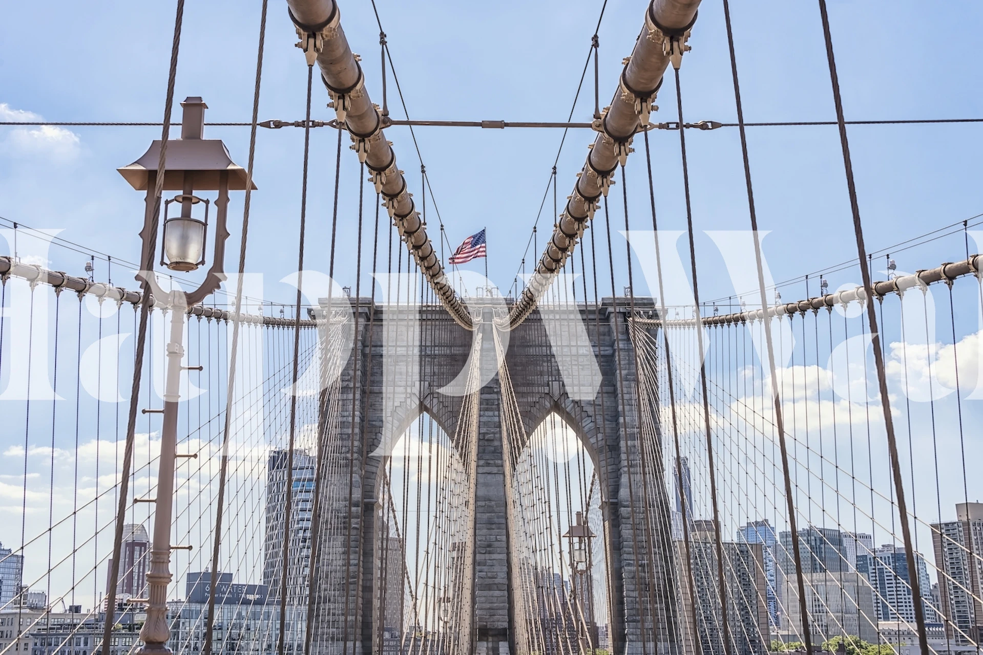 Fond d'écran Brooklyn Bridge architecture dans une pièce
