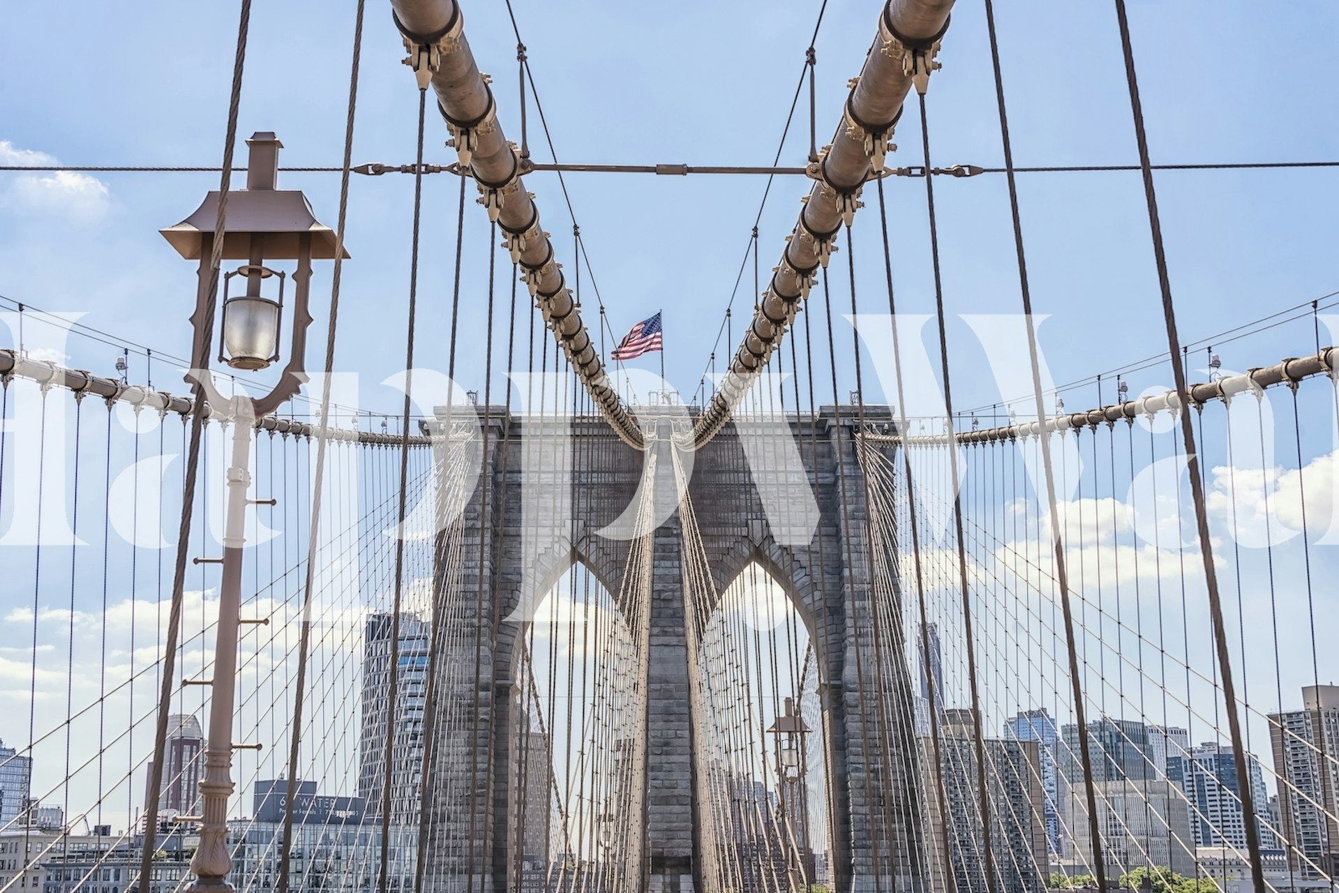 Tapeta Brooklyn Bridge architecture w pokoju