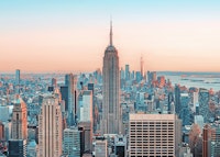 Evening in Manhattan wallpaper