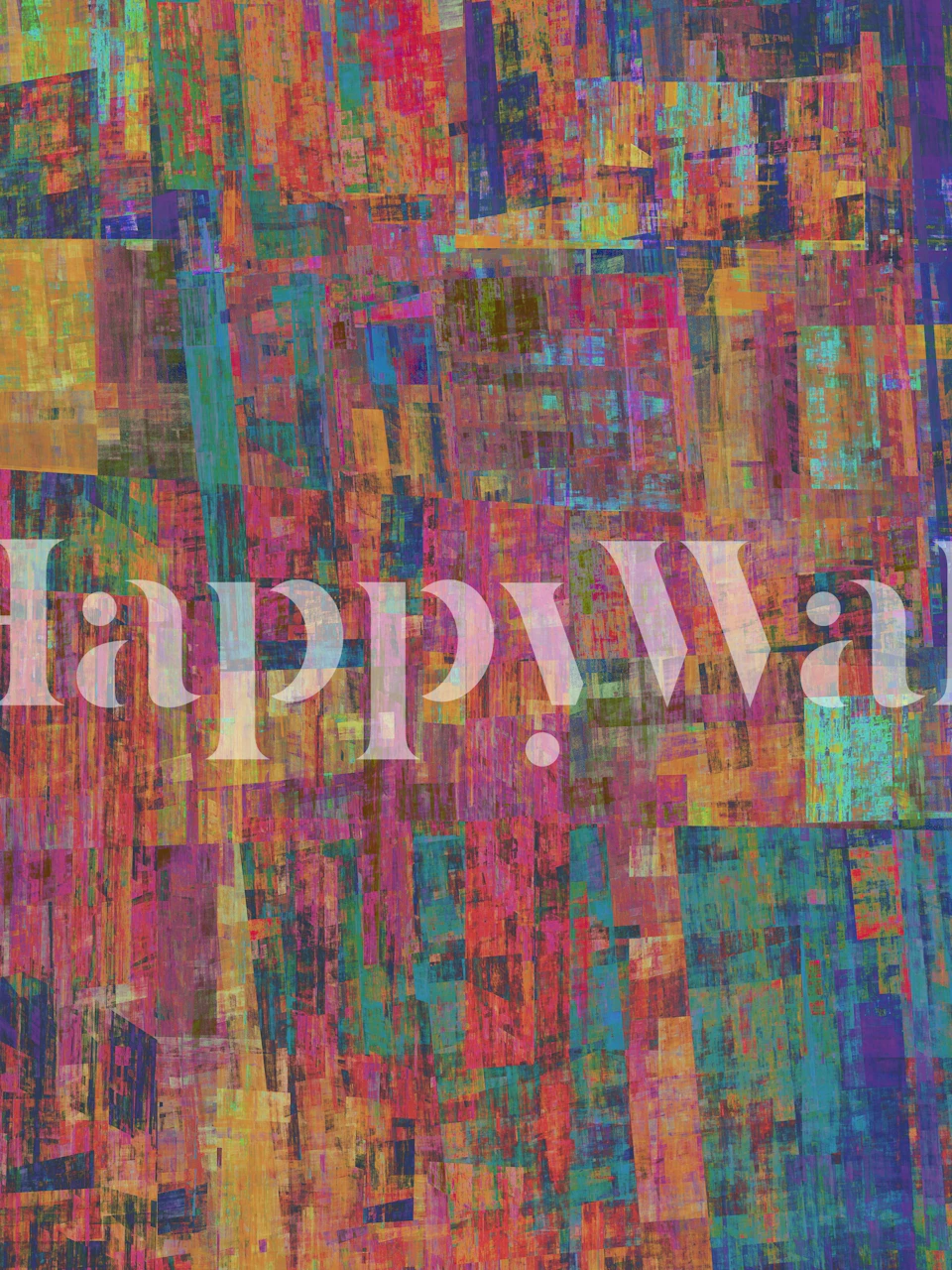 Colorful abstract crayon blocks in vibrant hues wallpaper