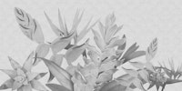 Floral Tropical Gray behang