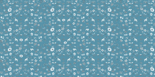 Pattern Floral Blue