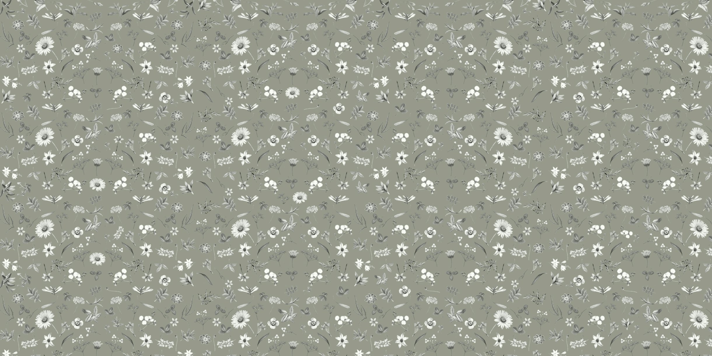 Green Floral Wallpaper Beautiful & Affordable Happywall