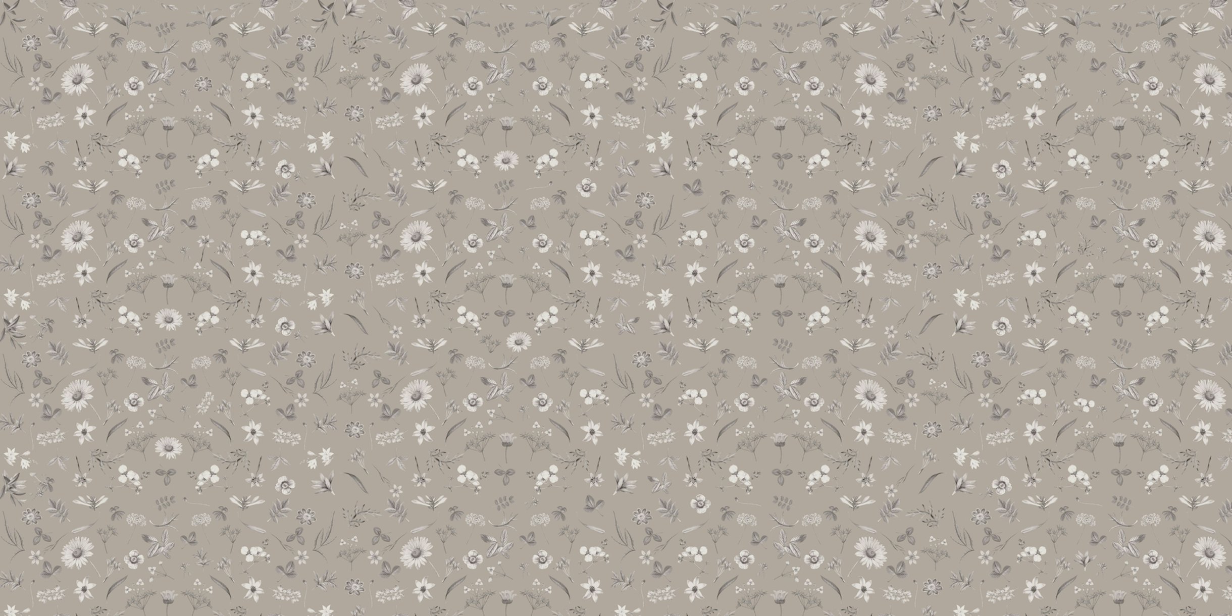 Pattern Floral Gray Wallpaper Buy Online Happywall