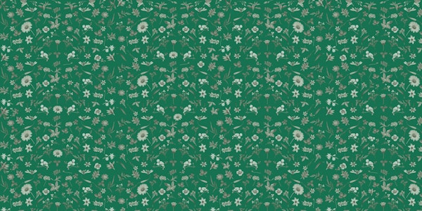 Pattern Floral Grön