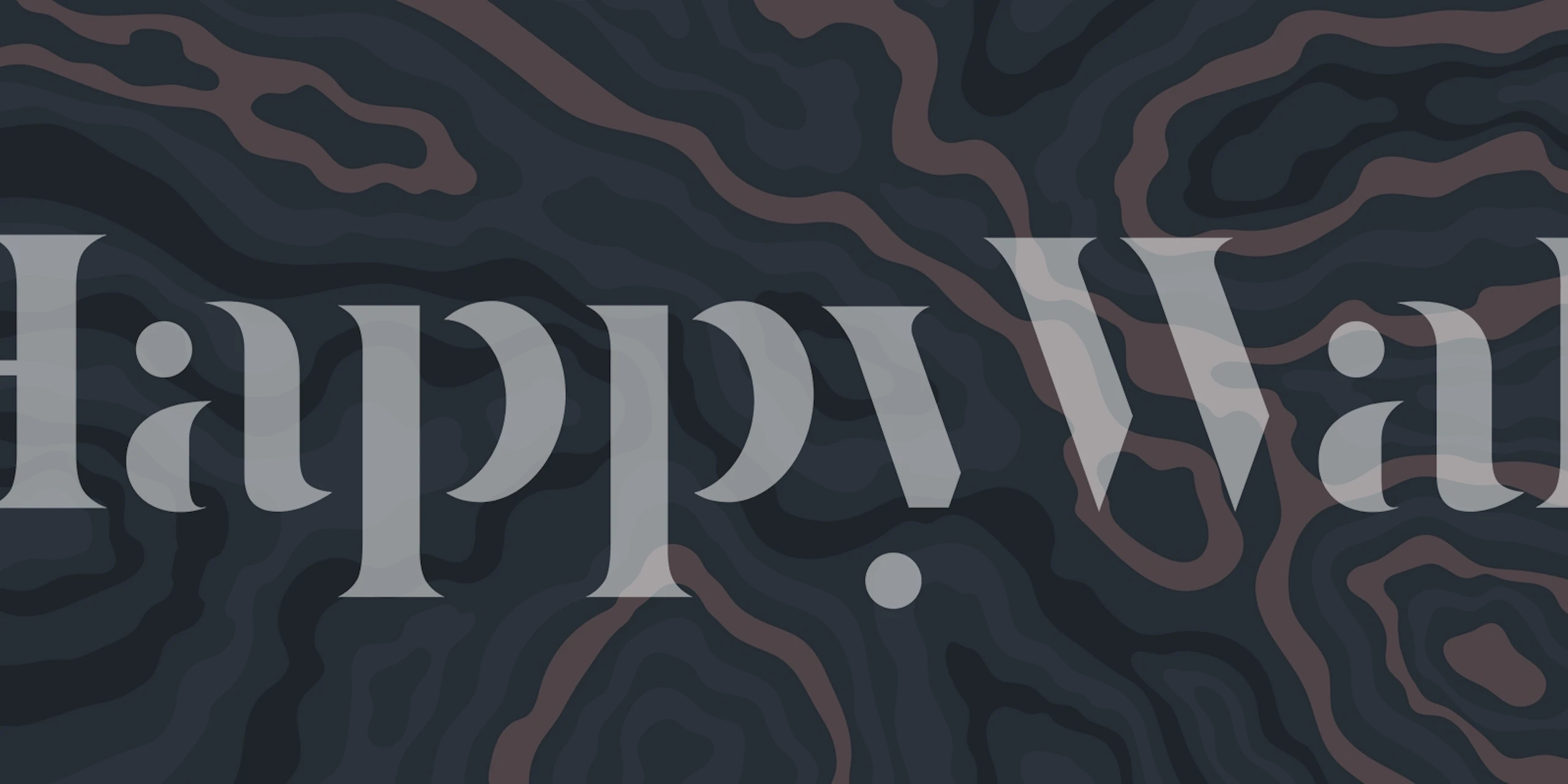 Abstract Maps Dark Tapete in einem modernen Raum