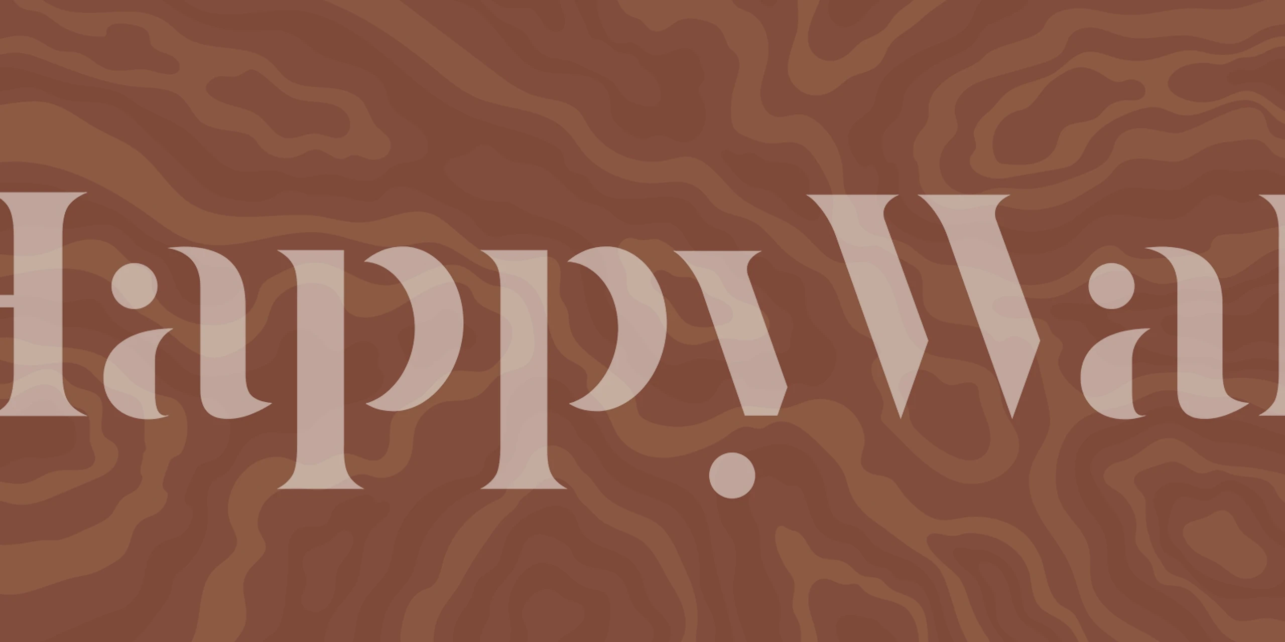 Abstract Maps Brown wallpaper in a room