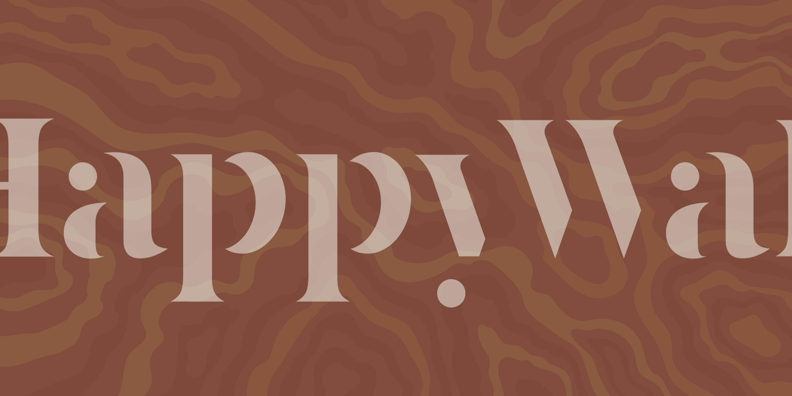 Abstract Maps Brown wallpaper in a room