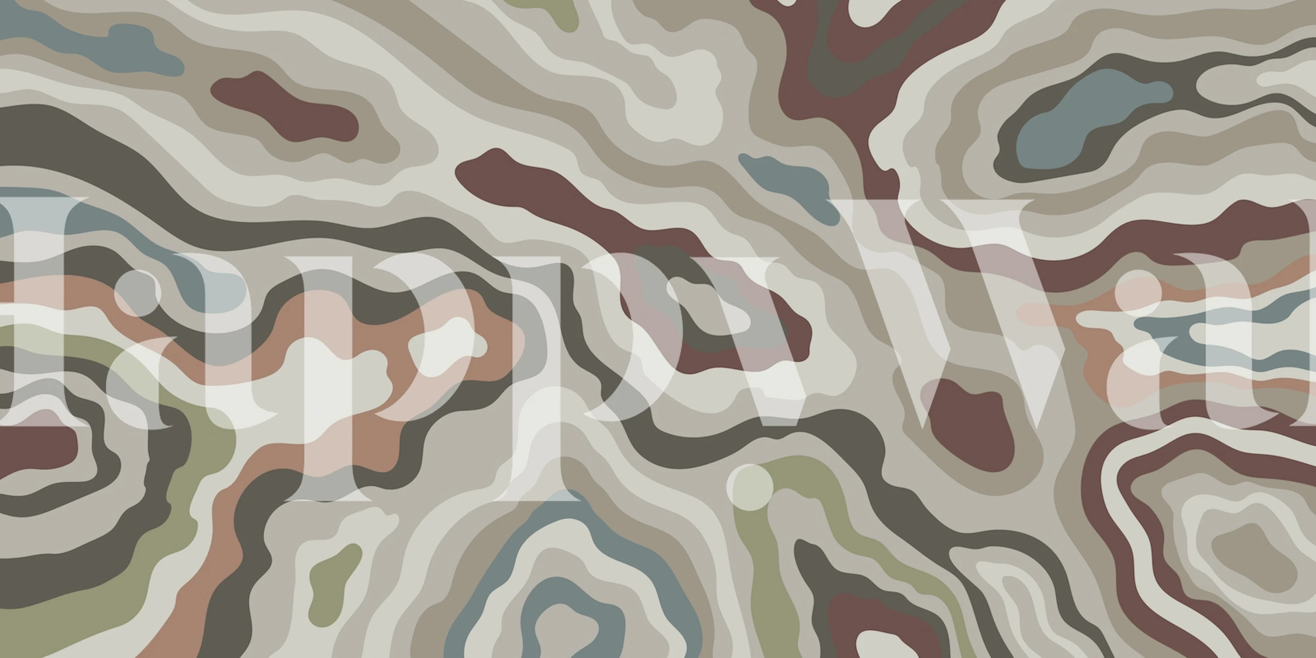 Färgglad abstract maps-tapet i ett rum