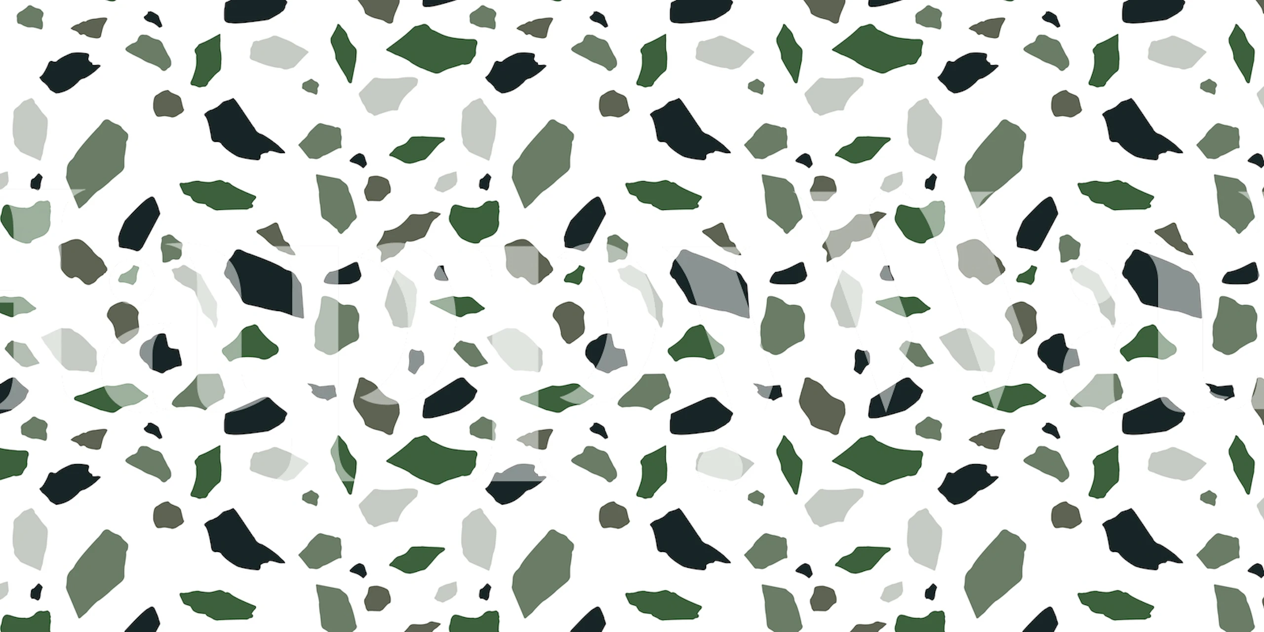 Mosaic Abstract 5 wallpaper design in a room