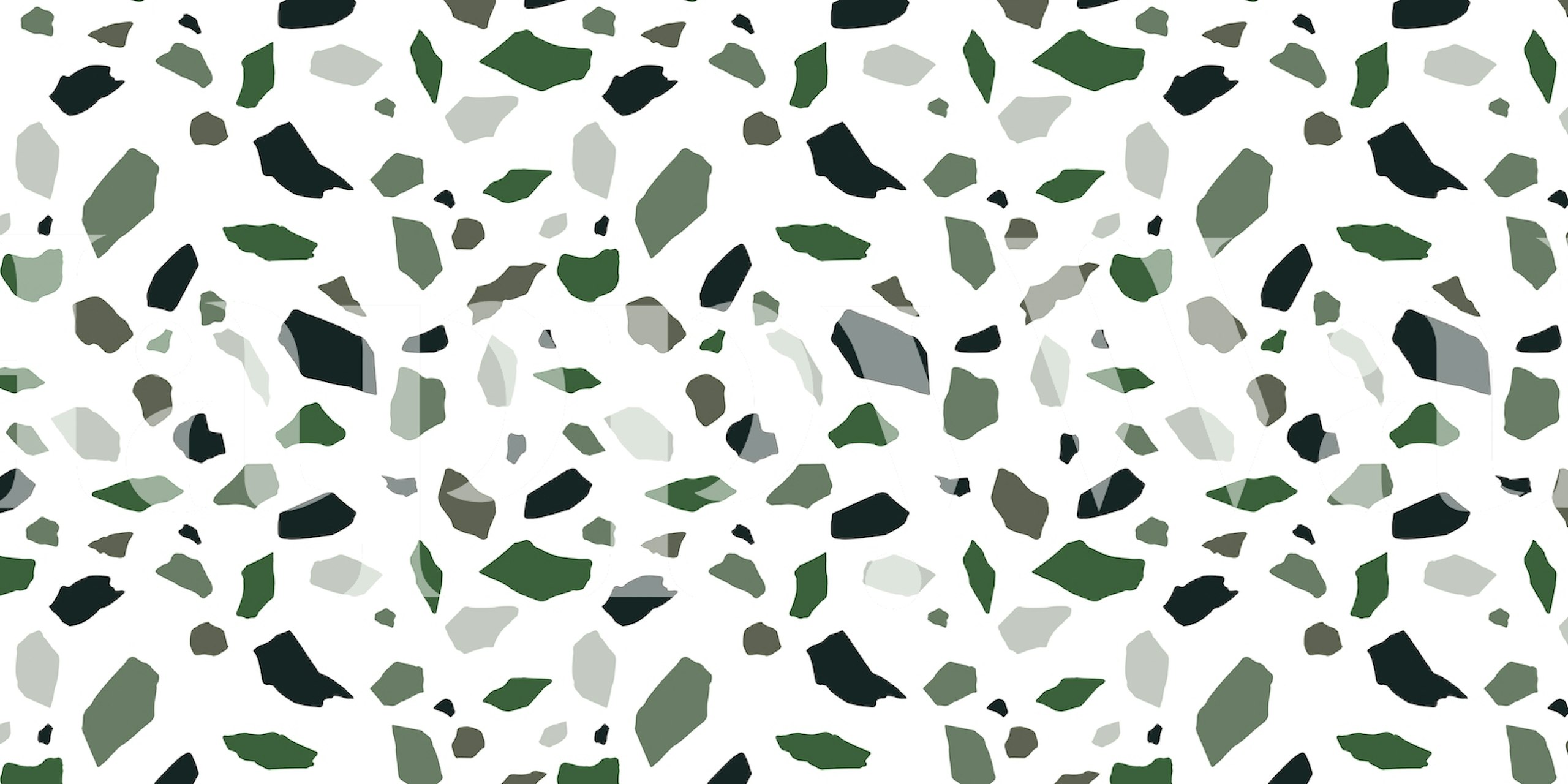 Mosaic Abstract 5 wallpaper design in a room