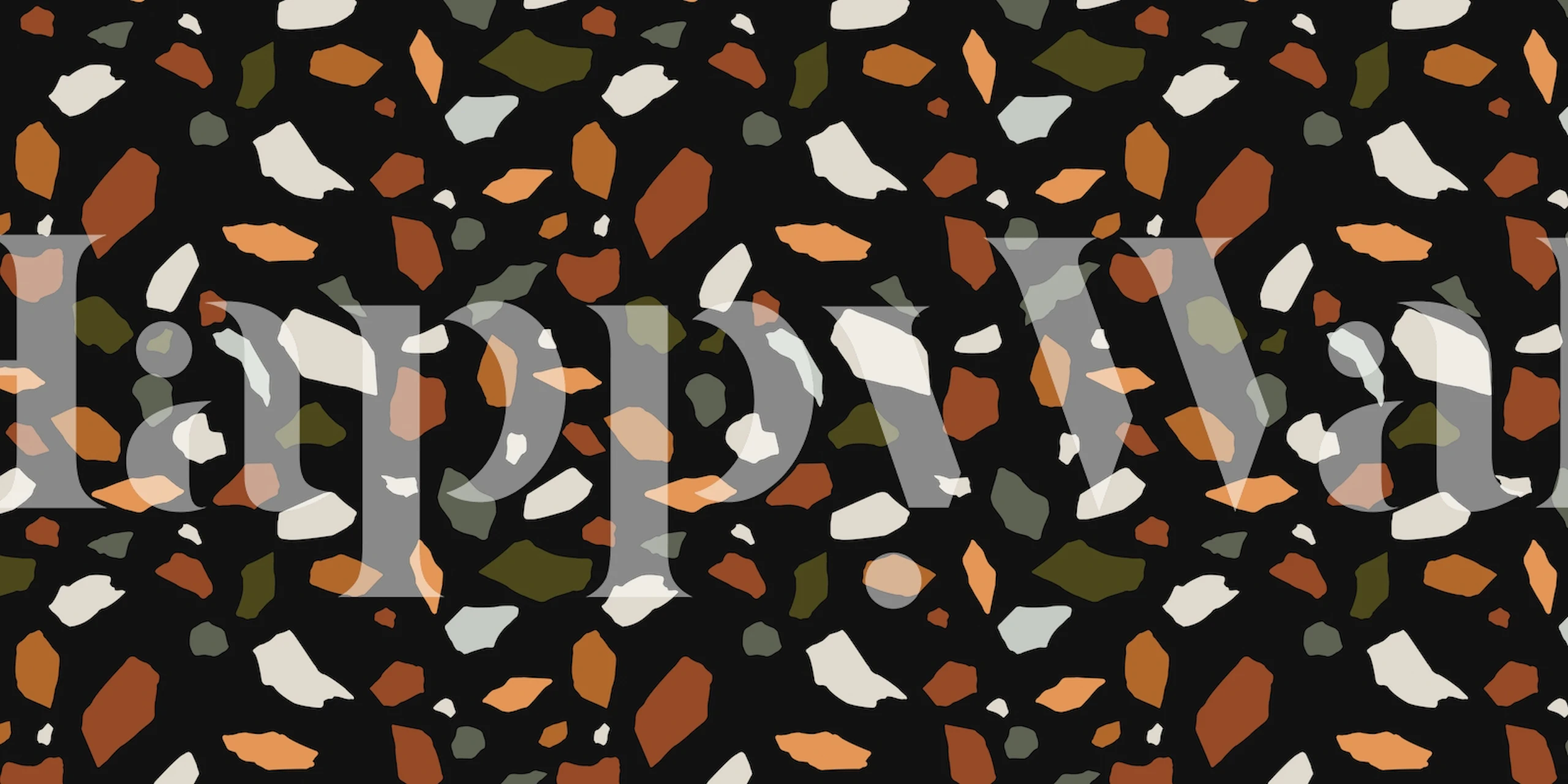 Papier peint Mosaic Abstract 8 dans une pièce stylée