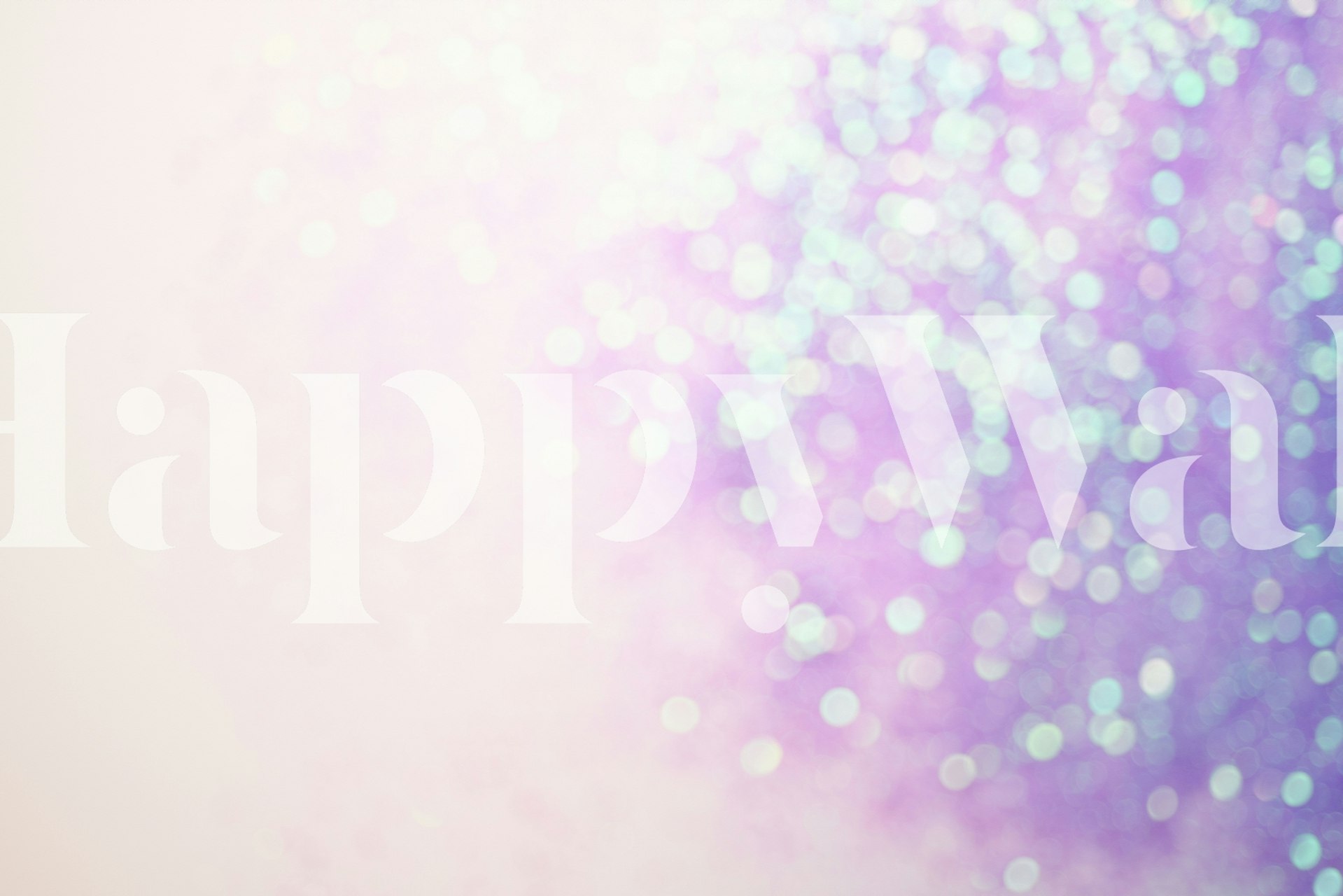 Iridescent bokeh pattern in purple and blue tones wallpaper