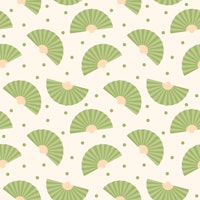 Green Hand Fans carta da parati