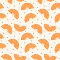 Orange Hand Fans carta da parati