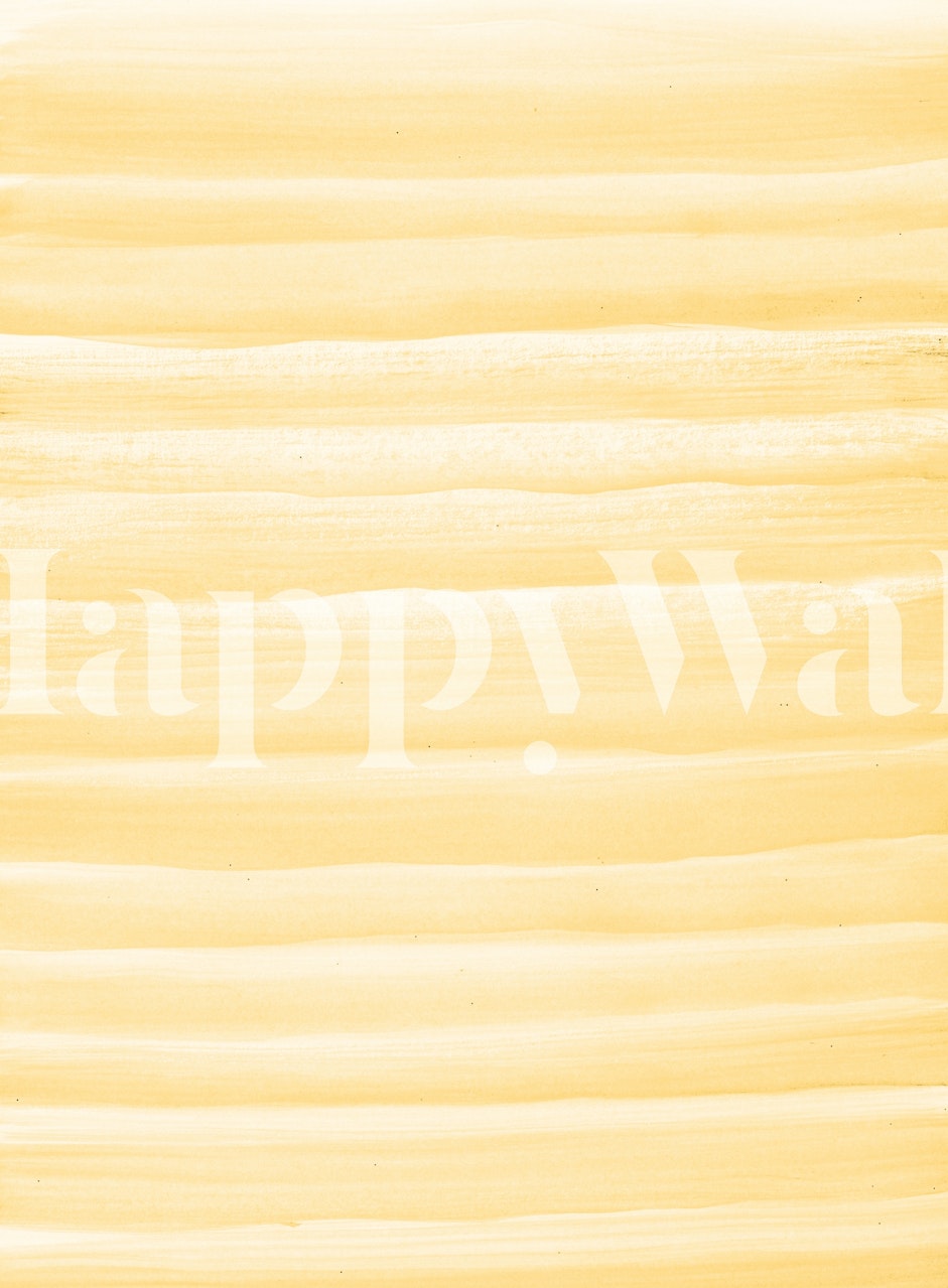 Yellow White Watercolor Style Wall Mural