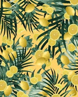 Summer Lemon Twist Jungle 3 wallpaper