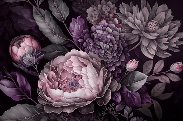 Pink Baroque Large Floral