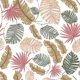 Nature tropical leaves white