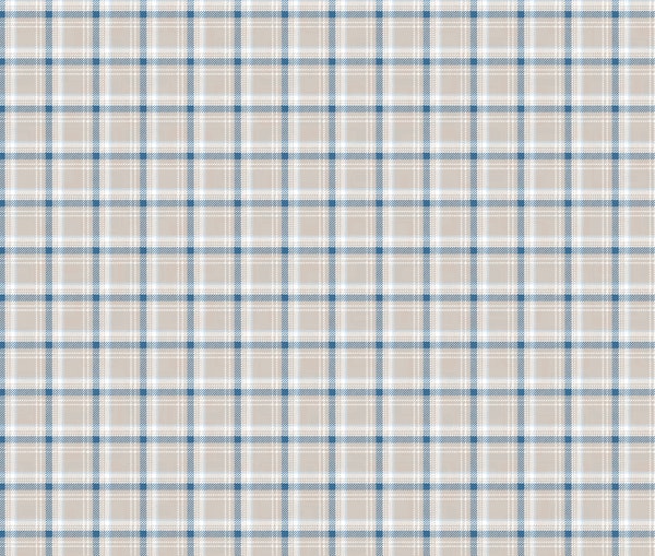 Tartan plaid greige blue white