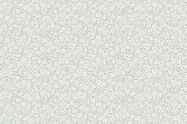 Mallow hibiscus flowers & foliage - green