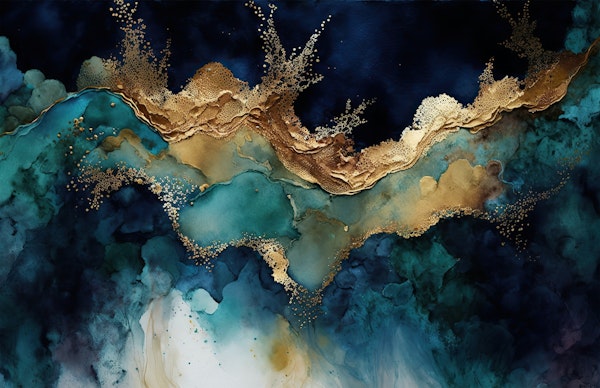 Moody Wild Liquid Paint Ocean