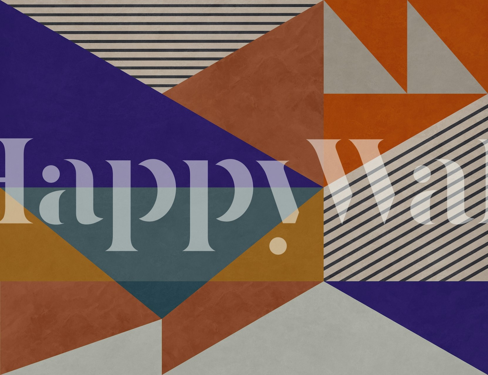 Abstract geometric shapes wallpaper design