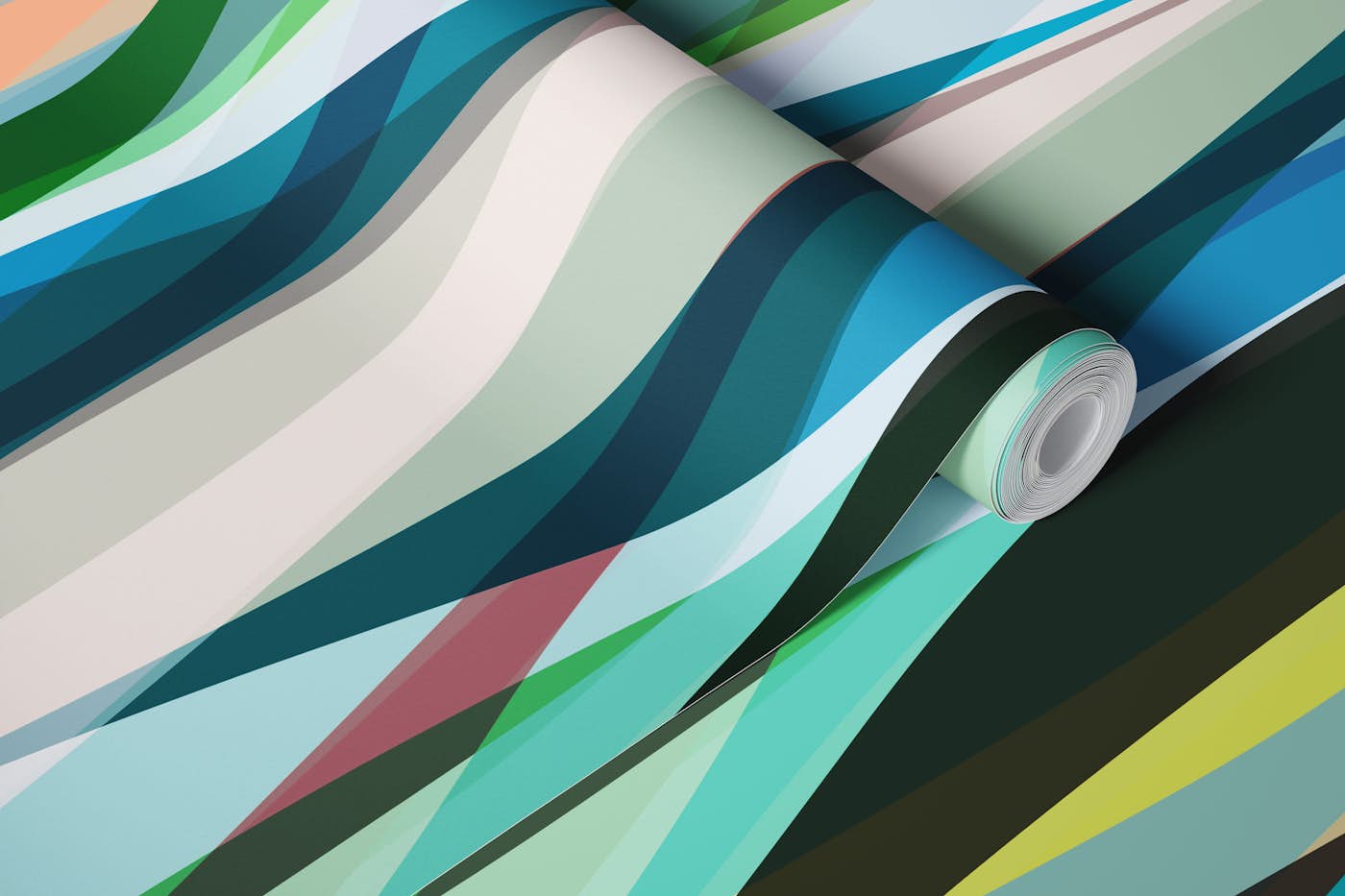 Sinuous Shapes 6 wallpaper roll