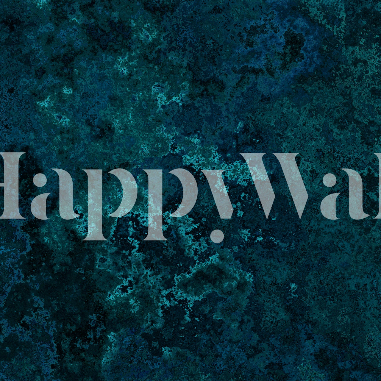 Moss texture in dark teal tones wallpaper