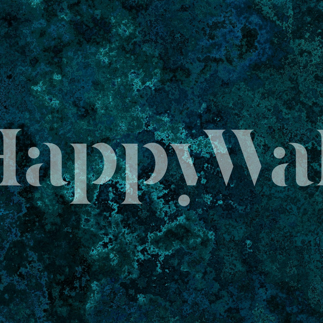 Moss texture in dark teal tones wallpaper