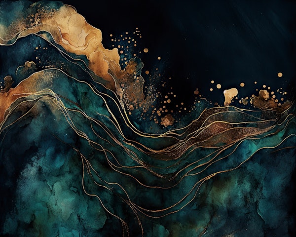 Wild Moody Night Ocean