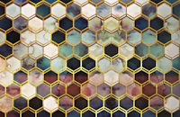 Rugged Marble Honeycomb papel de parede