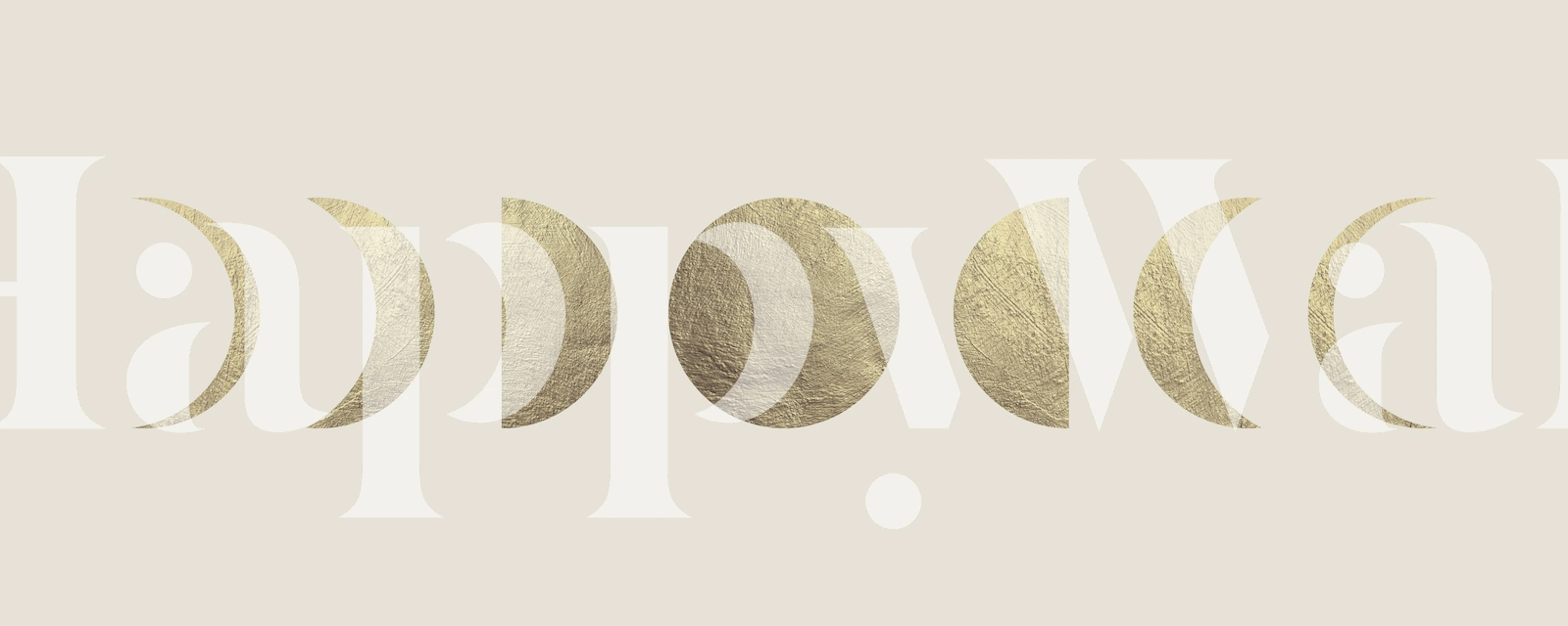 Zidna obloga Golden Moons u stylish sobi