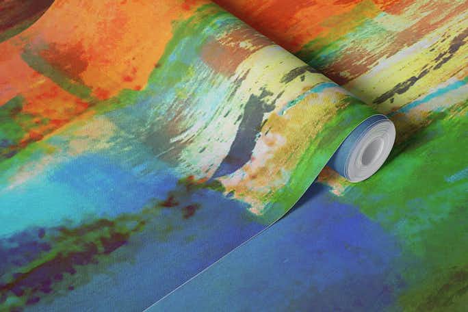 Colored Brush Strokes 3wallpaper roll