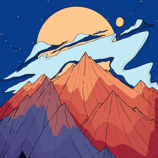 Wisps of cloud peaks