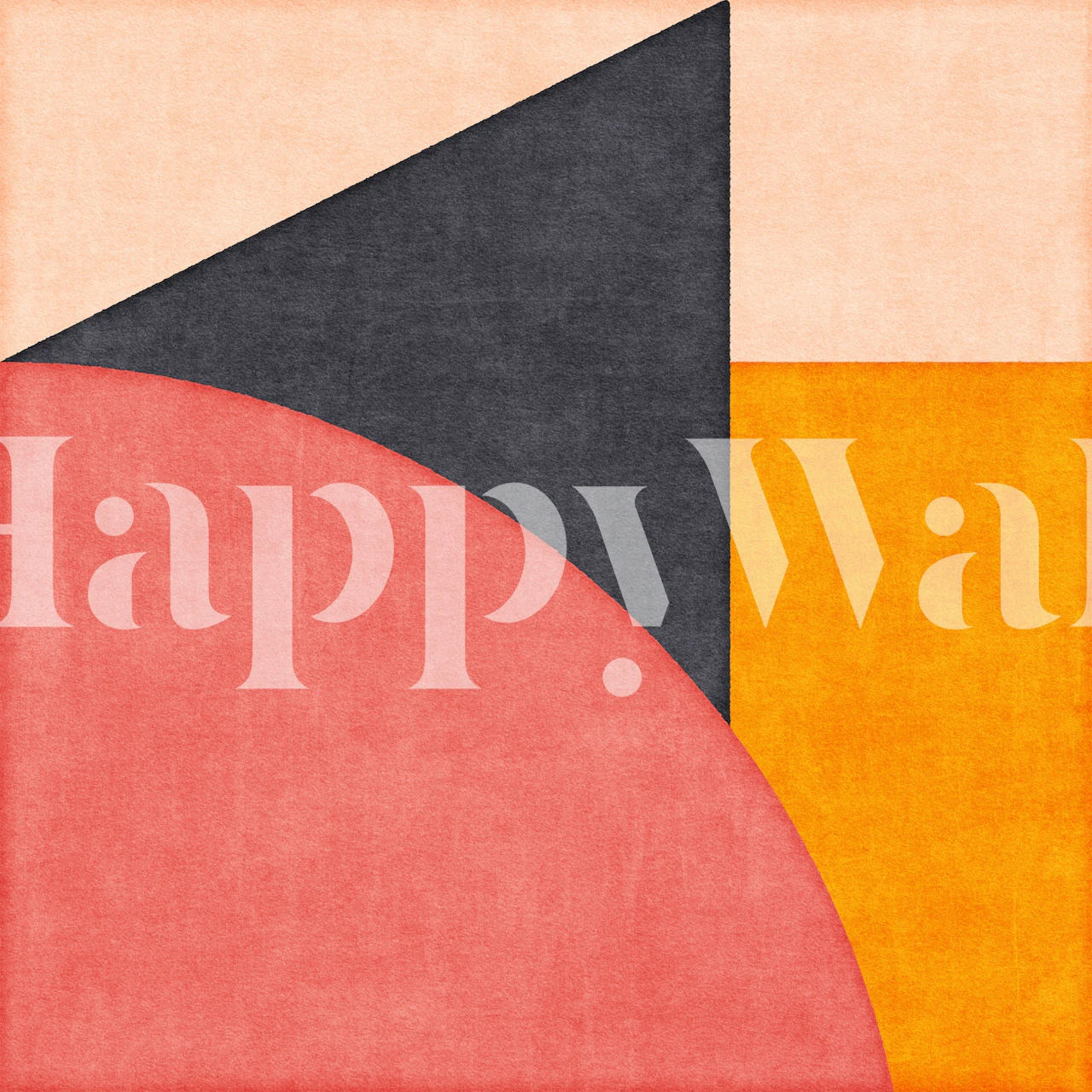 Abstracte behangdesign in een kamer