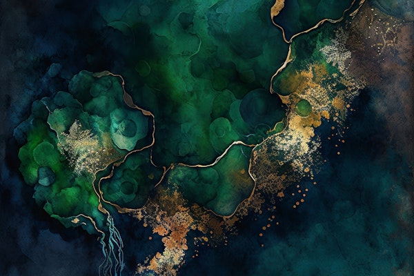 Dark Moody Mystic Marble