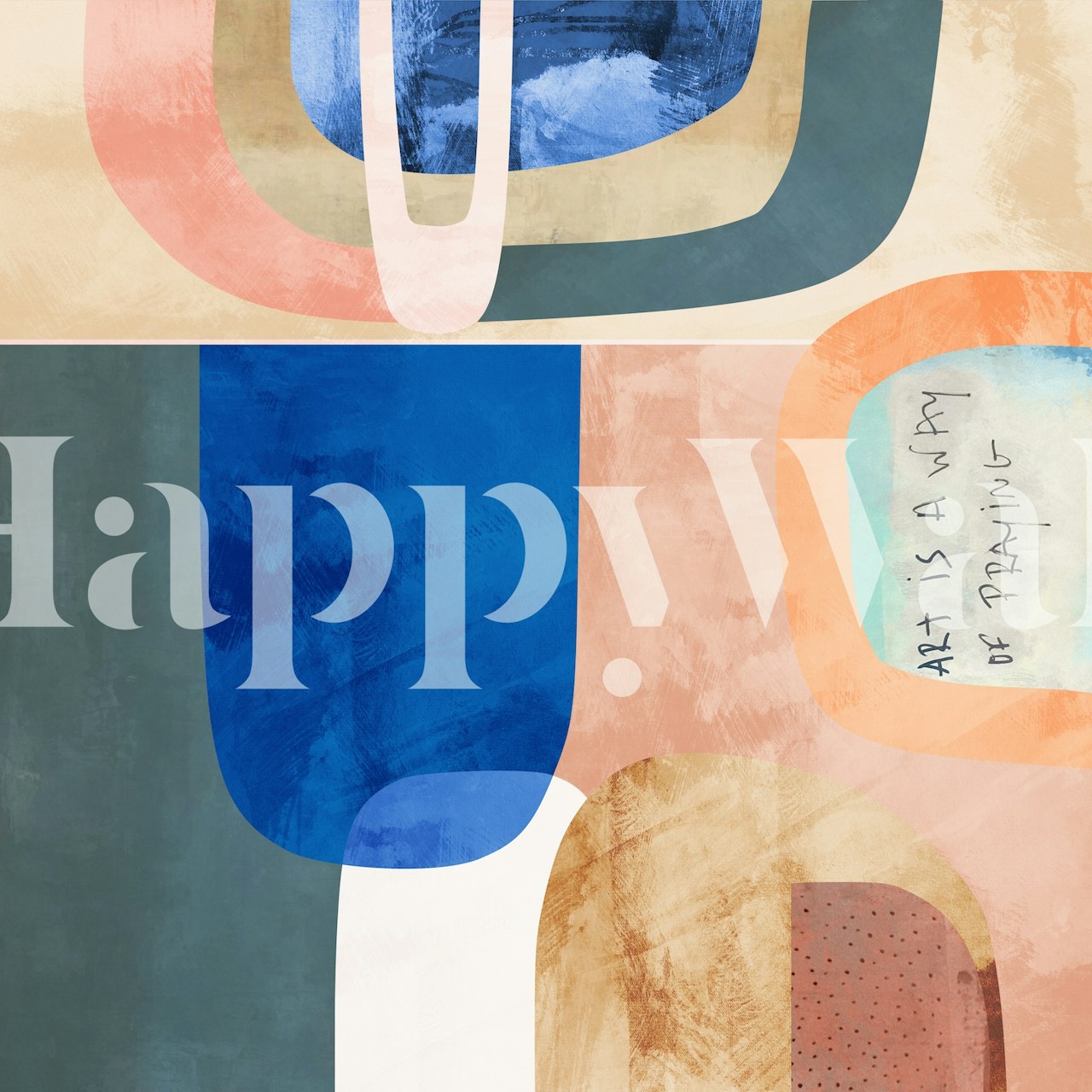 Art is a way of praying wallpaper in a room