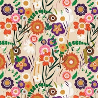 Folk Spring Floral Pearl tapeta