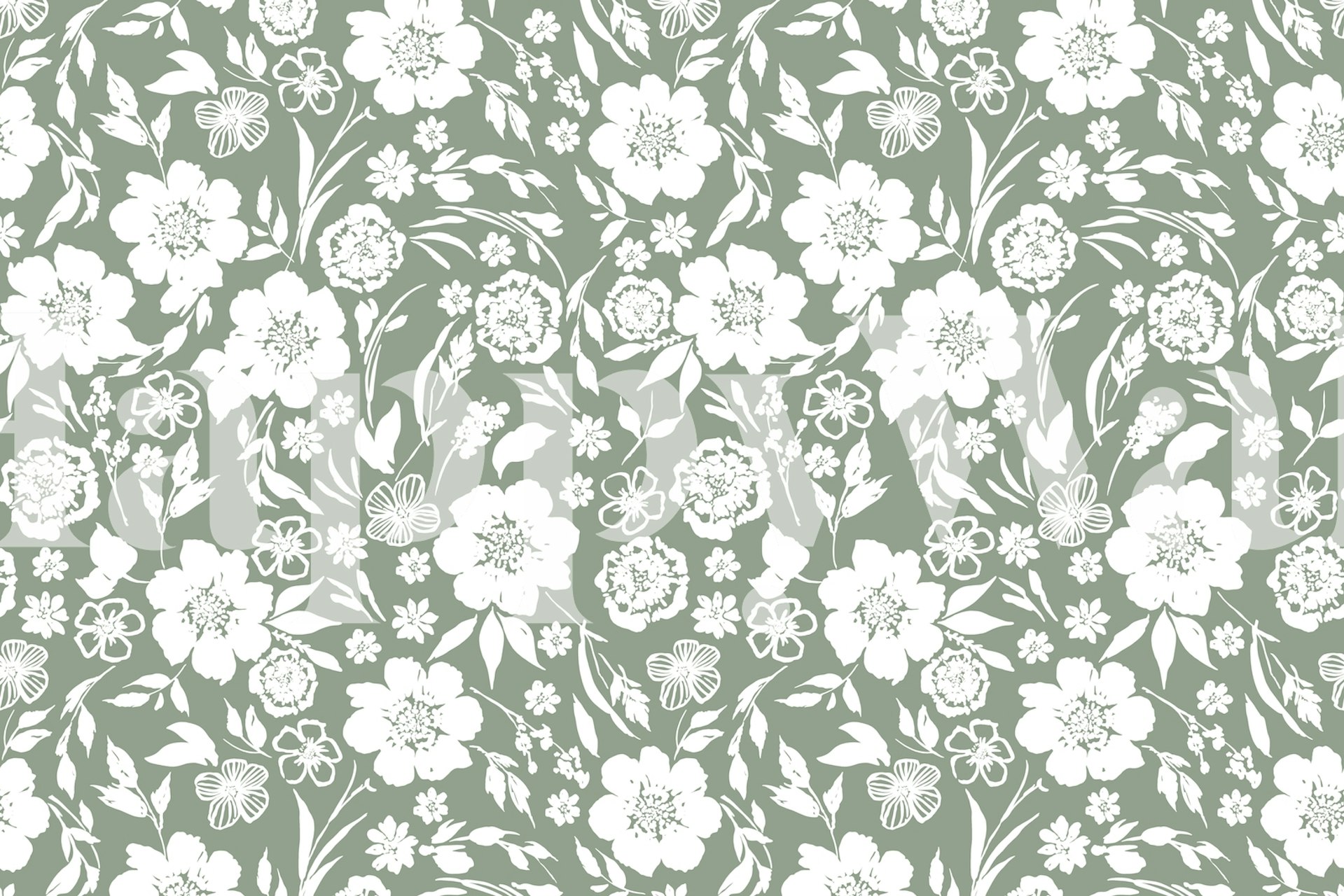Grønn floral A design