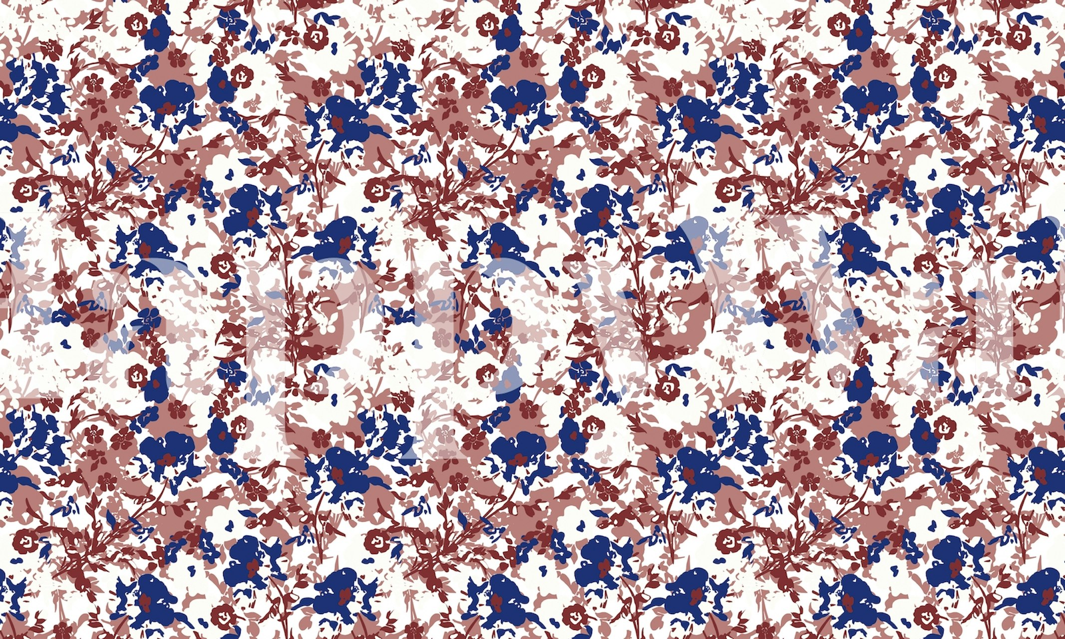 Φωτεινός τοίχος Garden pink blue σε ένα δωμάτιο