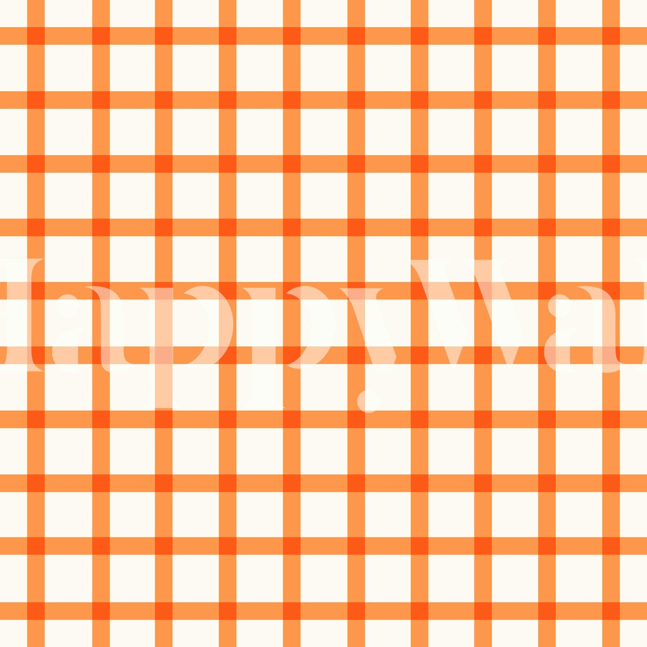 Orange checkered pattern wallpaper