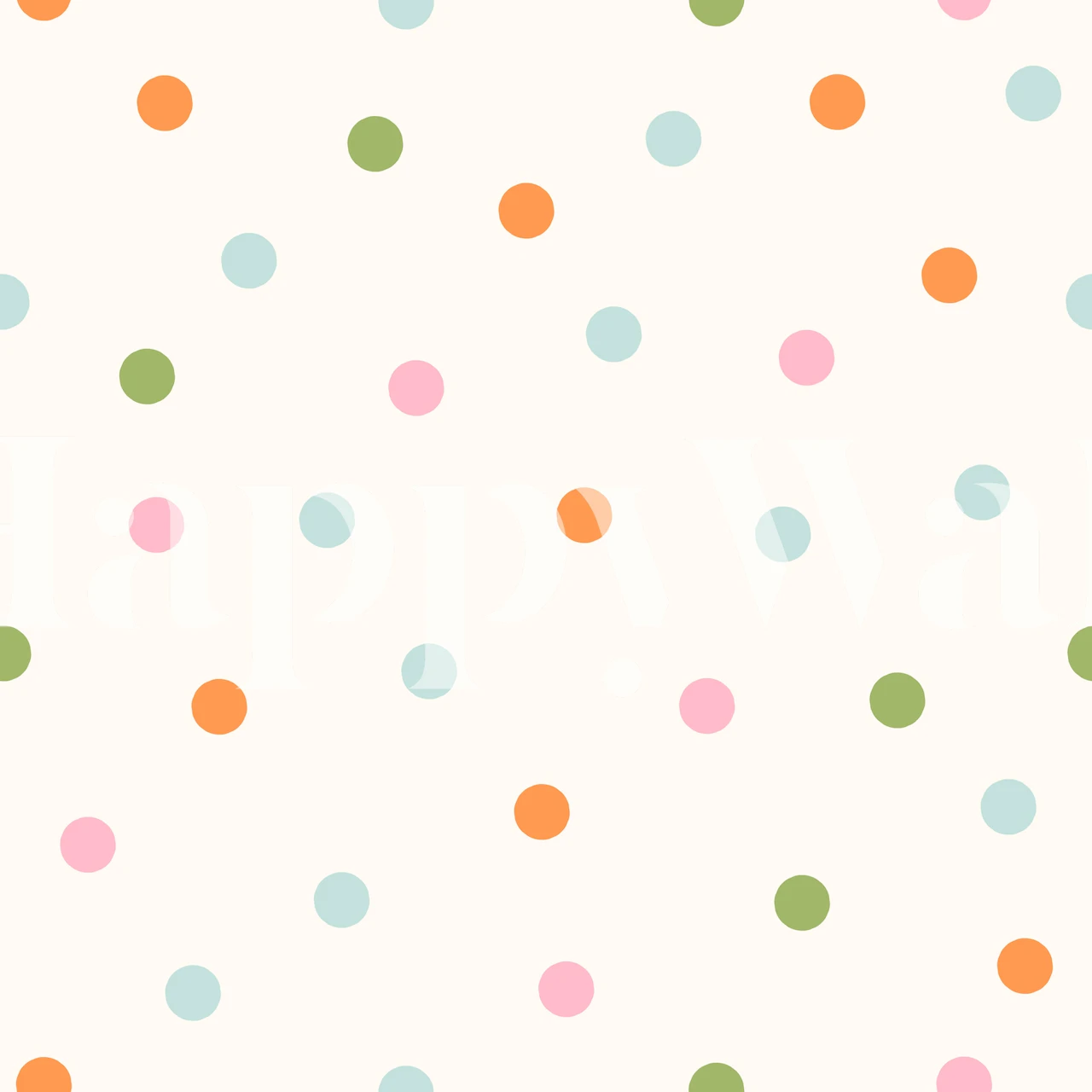 Dots Pastels wallpaper in a room setting