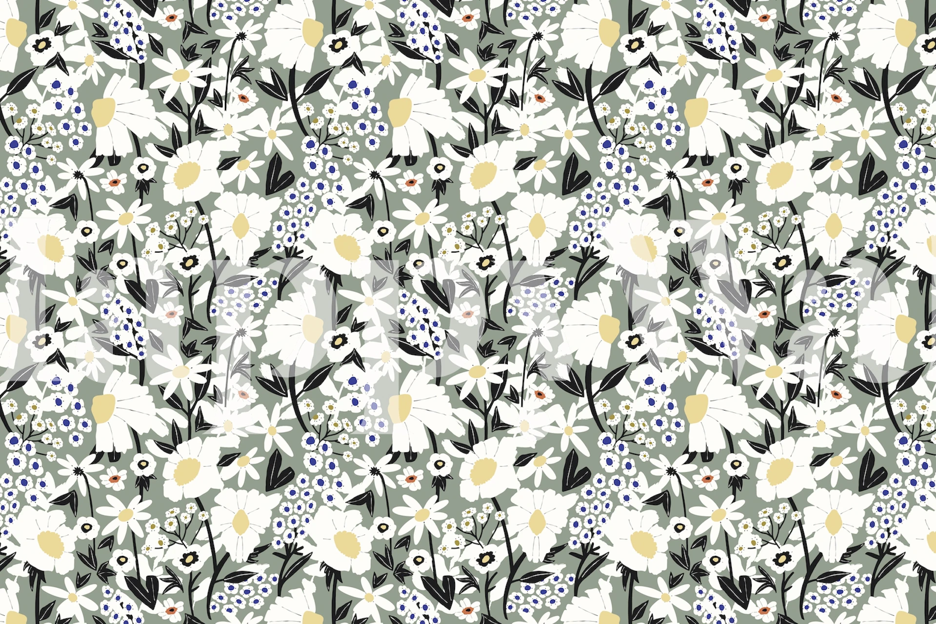 Meadow forest blossom tapeta w pokoju