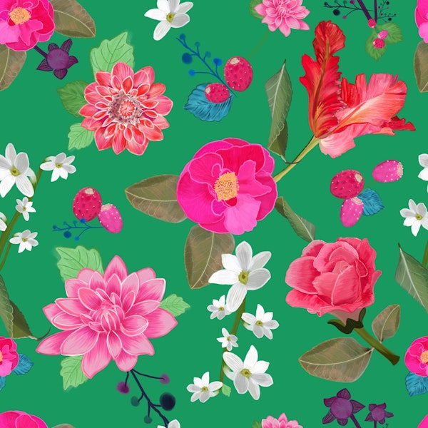 Hand drawn beautiful colorful