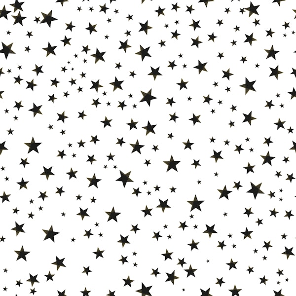 Shining golden and white stars