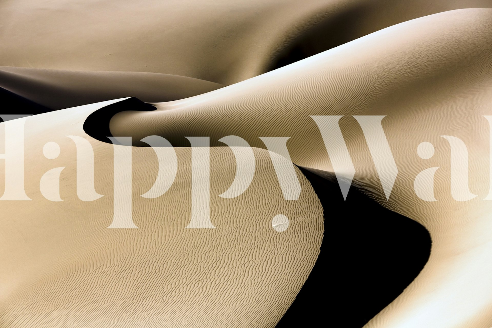 Desert line wallpaper design in a room